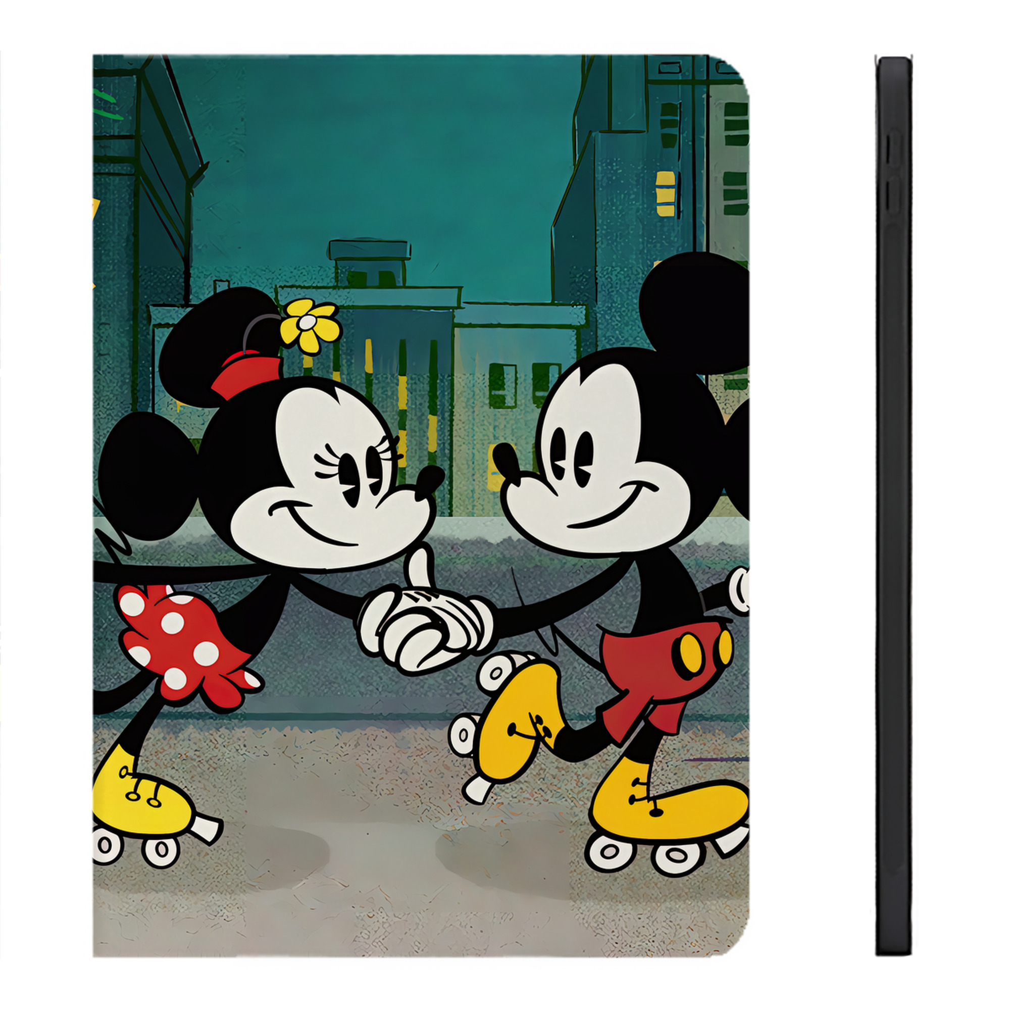 （画像用） ミッキーマウス Mickey Mouse IPadケース ペンホルダー付き ブックスタイルデザイン